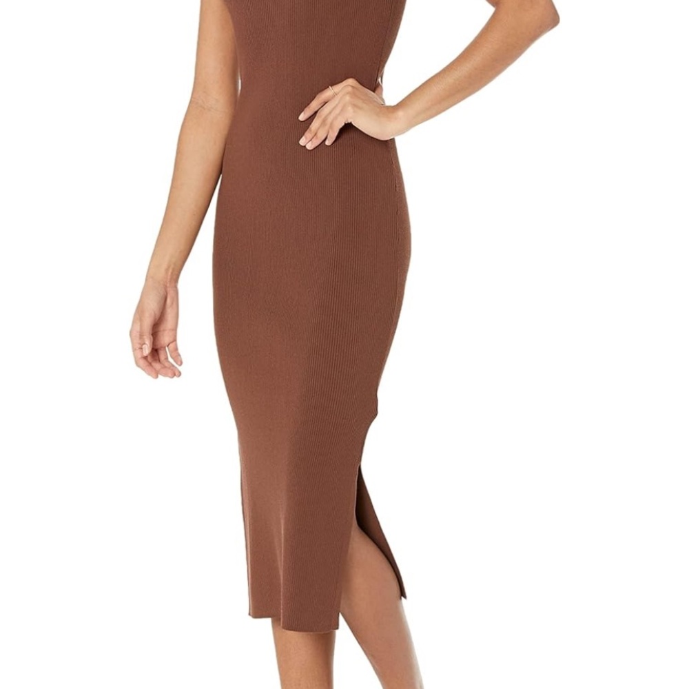 The Drop Women's Yasmin Rib Midi Sweater Tank Dress